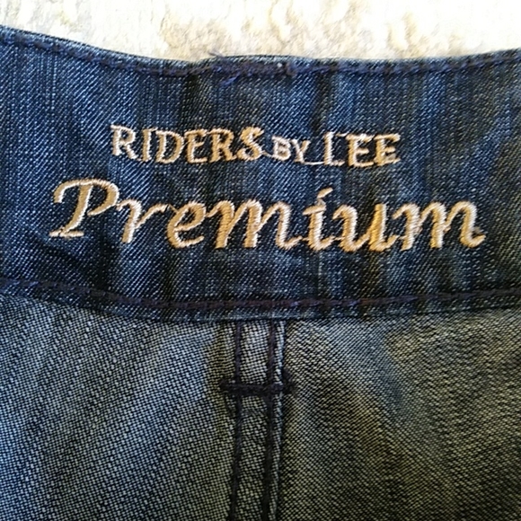 NEW Premium Riders by Lee Instantly Slims You Jeans 10P Blue - Picture 4 of 16